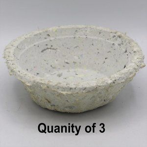 Handmade Recycled Paper Pulp Bowl For Stylish Interior Décor QUANTITY OF 3